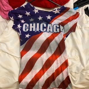 America themed Chicago top